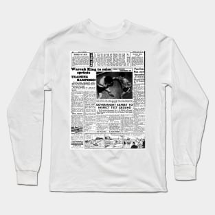 Newspaper - Sydney Daily Telegraph 1950 Long Sleeve T-Shirt